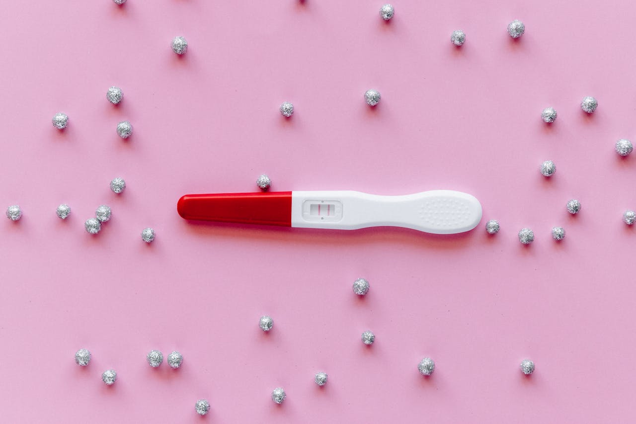 Red and White Digital Thermometer
